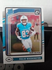 Malik Washington 2024 Donruss Optic Base Rated Rookie RC #272 Dolphins