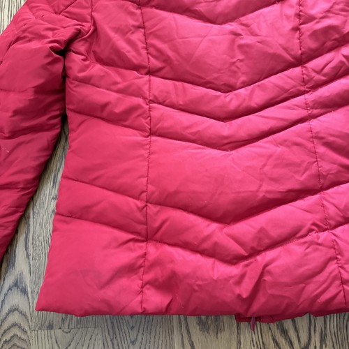 Kenneth Cole Reaction Down/Feather Winter Puffer Jacket Coat Red Mock Neck Sz M - Picture 16 of 17