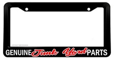 Hot Rod Vintage Old School Funny Genuine Junkyard Parts License Plate Frame Hot Rod Vintage Old School Funny Genuine Junkyard Parts License Plate Frame
