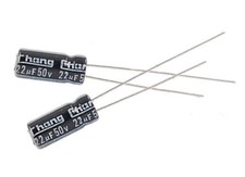 NEW 22uF 50V Radial Electrolytic Capacitor Aluminum 5 x 11mm 105 C  2 PACK 518