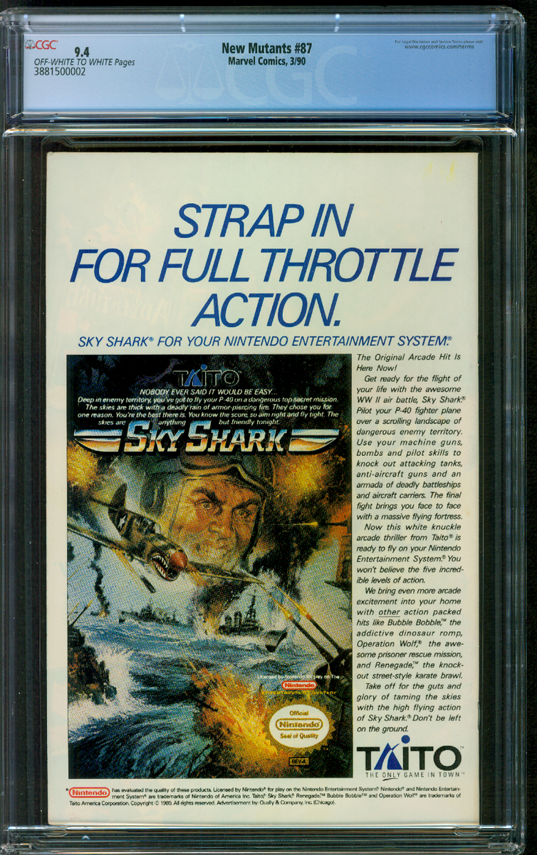 New Mutants 87 CGC 9.4 Todd McFarlane art 3/1990 1st Cable | eBay