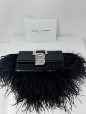 Brandon Blackwood Medium Nia Bag with Feathers $500msrp