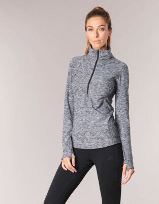 New Balance In Transit Half Zip Top Grey Size Small DH014 NN 07