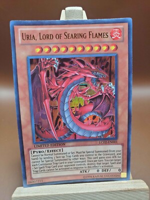 LP Yugioh Uria, Lord Of Searing Flames LC02-EN001 Ultra Rare