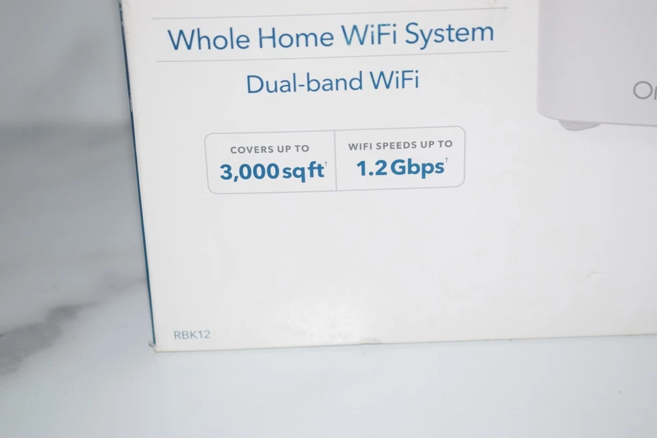 Netgear Orbi Mesh Wi-Fi Router System 2-Pack 3000 SF 1.2Gbps RBK12-100NAS NEW - Image 4 of 4
