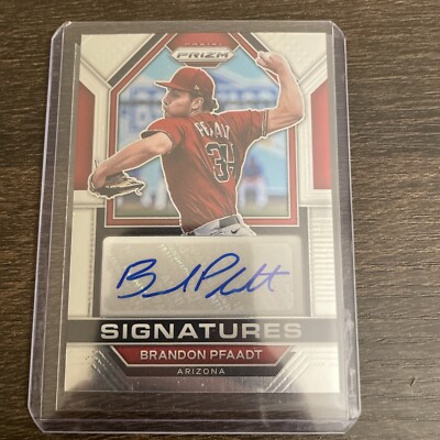 2023 Prizm Signatures Auto - Brandon Pfaadt - Arizona Diamondbacks 