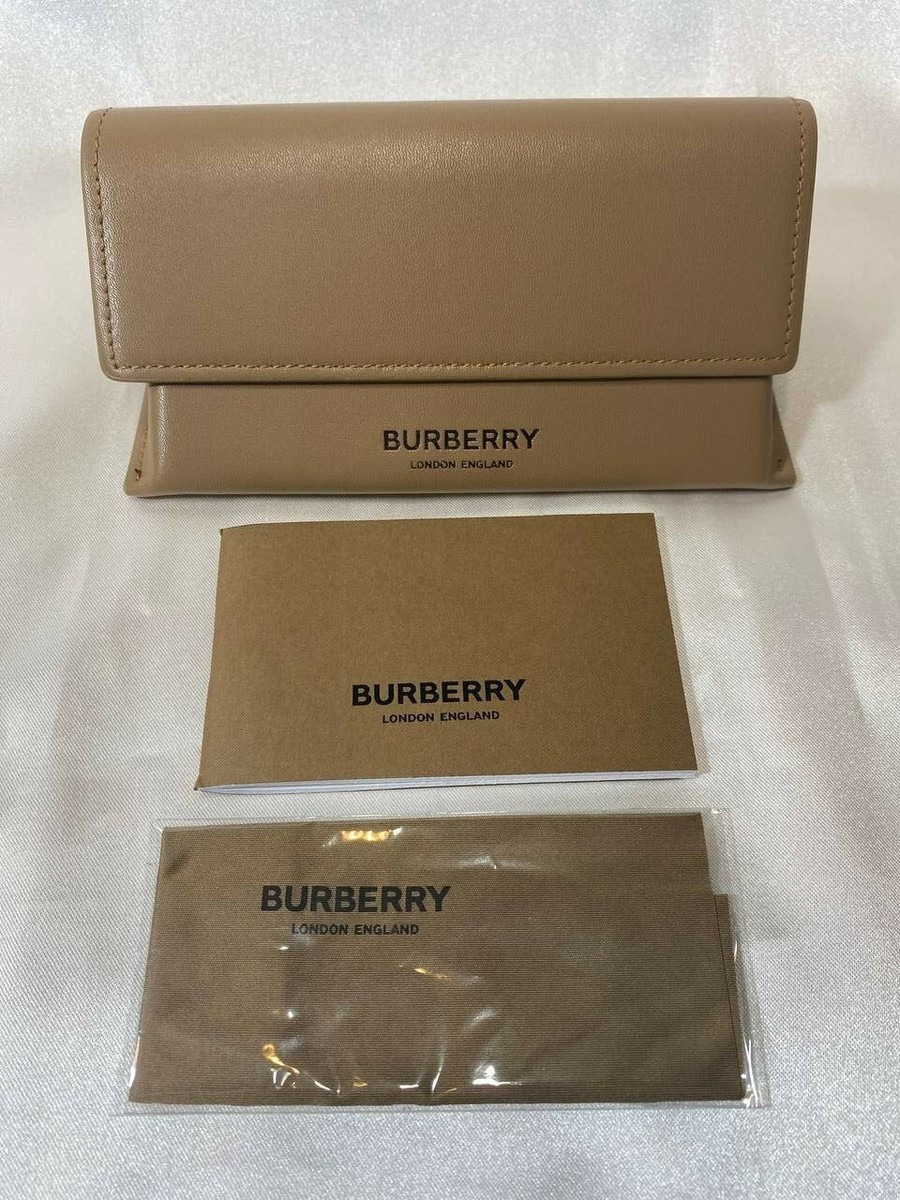 Burberry Sunglasses Case,Large Camel Brown Leather Triangle  display picture 2