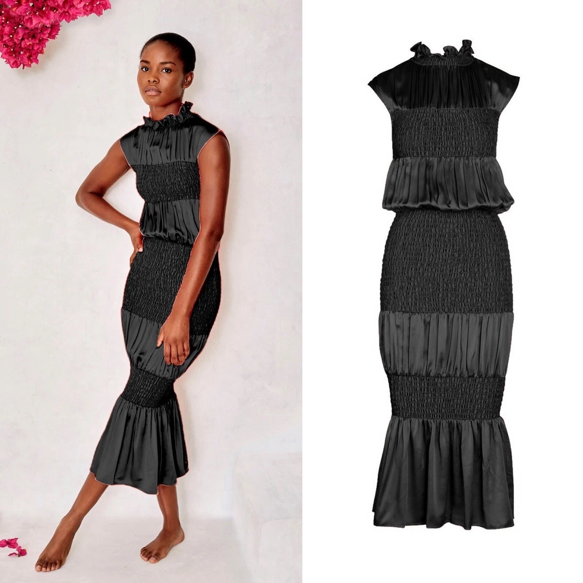 Lace mermaid midi clearance dress