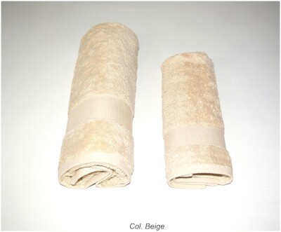 Set 3 Asciugamani Viso 50x100 Cm In Cotone - Colore Tortora - Foto 4