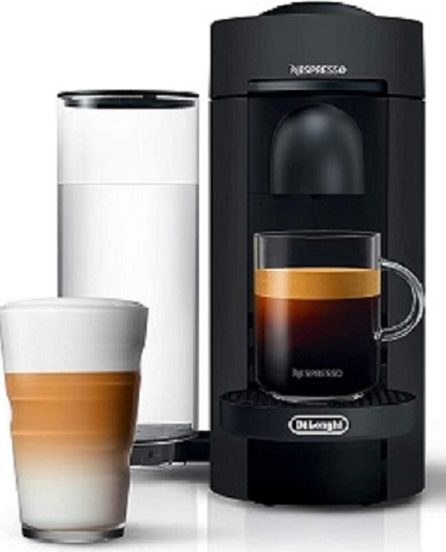 Nespresso DeLonghi ENV150BM VertuoPlus Espresso Machine, Matte Black