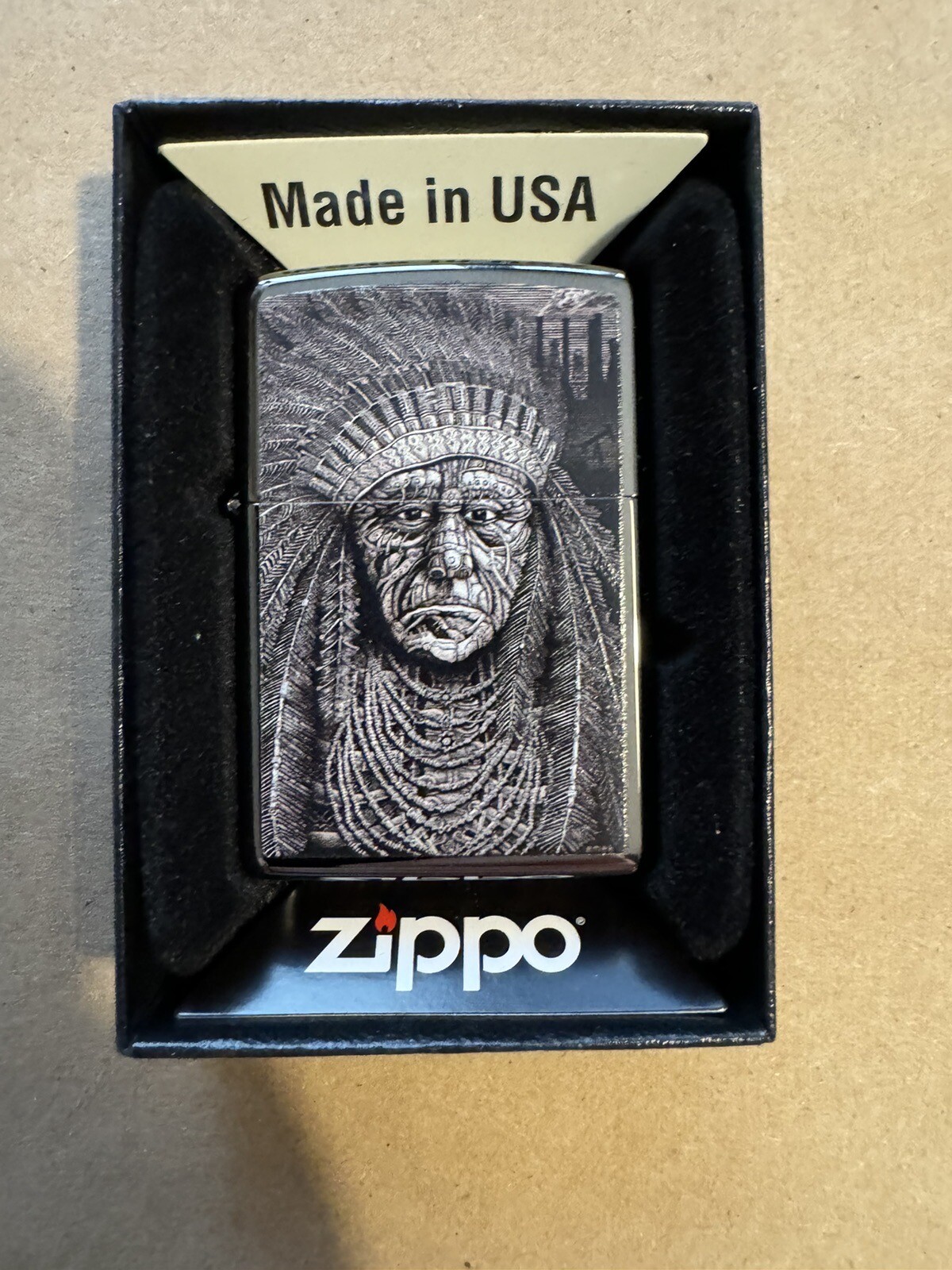 EMEK Zippo Lighter “Chief” Pearl Jam Edmonton Poster Art /100 New