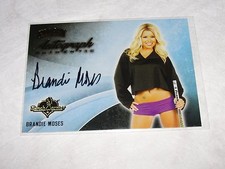 2014 Benchwarmer BRANDIE MOSES Hockey #33 Gold Foil Auto PLAYBOY Easy Rider