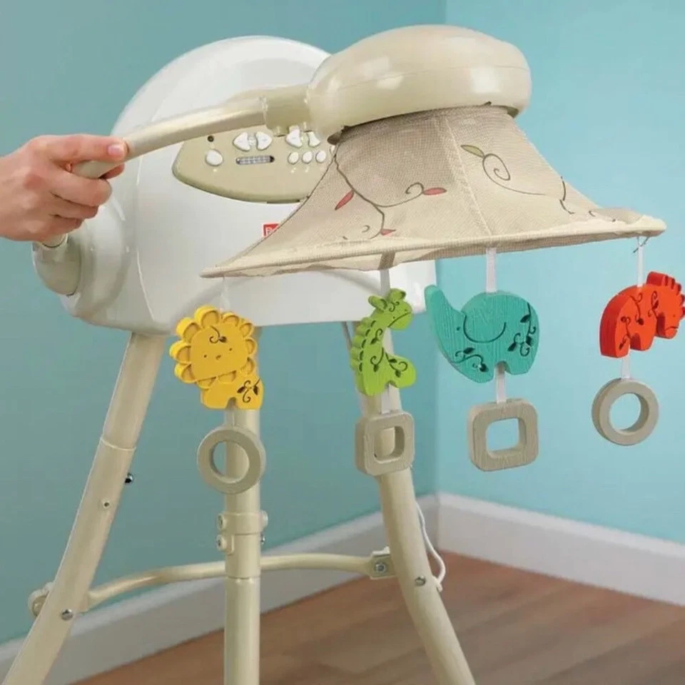 Balanço de berço Fisher Price Animal Krackers SUBSTITUIÇÃO móvel - Imagem 3 de 4