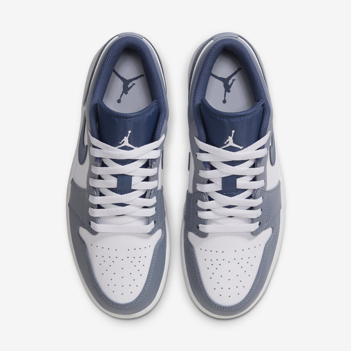 Nike Air Jordan 1 Low Ashen Slate Casual Sneakers 553558-414 Men's