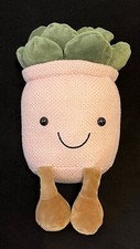 CE Succulent Plush Toy Decoration Potted Soft Plant 10"