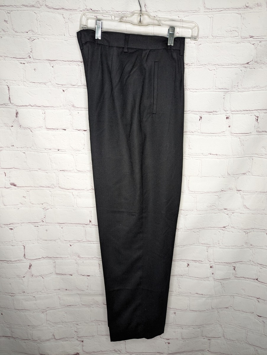 Vintage Jonathan Logan Women's Black Wool Lined Pleated Dress Pants Size |  eBay