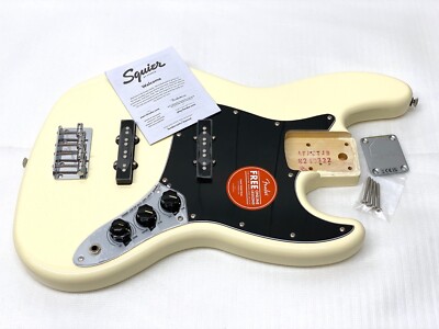 Genuine Fender Squier NOISELESS ACTIVE Jazz J Bass FULLY LOADED Body 4-String