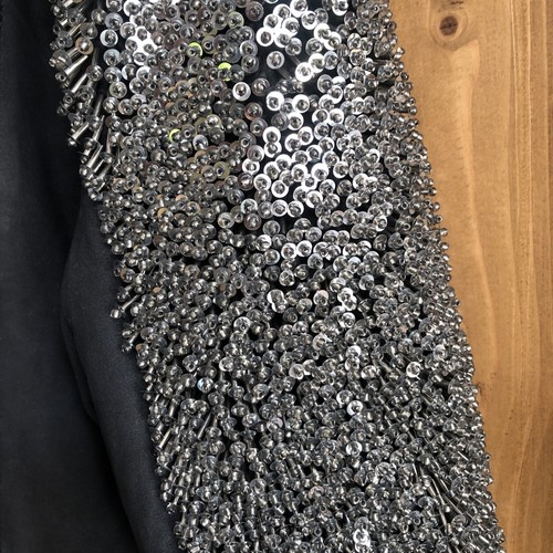 Zara Embellished Leather Jacket - Picture 2 of 5