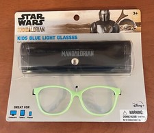Star Wars Mandalorian Kids Blue Light Glasses with Protective Storage Case