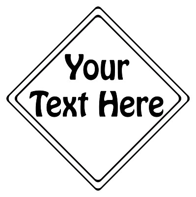 Autoschild selbst gestalten ~ personalisiert jede Farbe / beliebiger Text ~ So einfach geht's!!