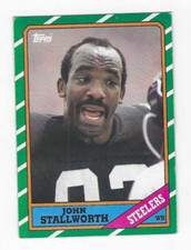 1986 TOPPS JOHN STALLWORTH #285 PITTSBURGH STEELERS