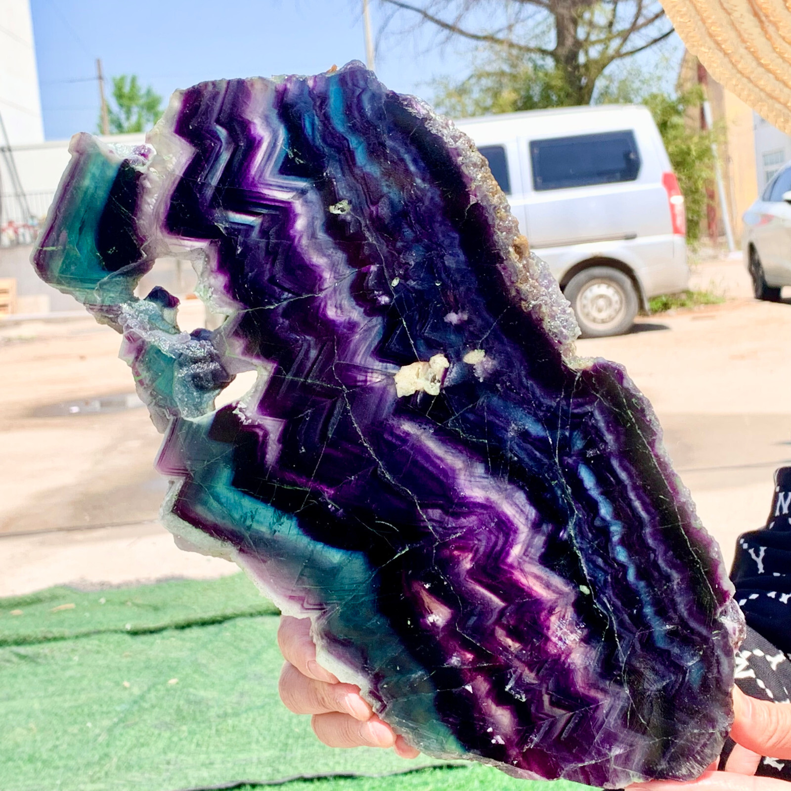 5.42LB Natural Rainbow Fluorite Rough Stone Specimens for Healing