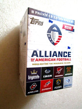 Topps Alliance of American Football Cards Sealed Blaster Box 10 ( 8 + 2 Packs)