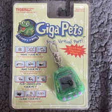 Vintage Vintage Giga Pets Floppy Frog 1997 Tiger Virtual Pocket Pet Untested