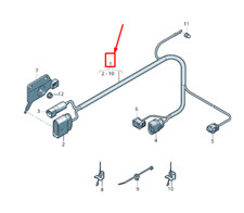 NEW VW TOUAREG CR REAR AXLE ADAPTER CABLE LOOM 4M0971165T 4M0-971-165-T