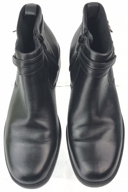 clarks leather side zip ankle boots