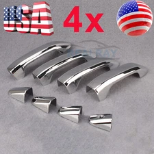 Chrome 4 Door Handle Cover for 2020 2021 2022 Chevy Silverado GMC Sierra Truck