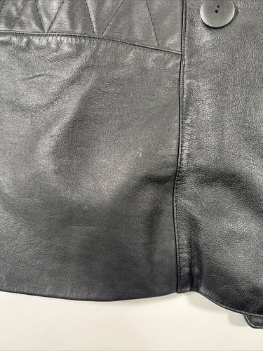 Preston & York Women's Genuine Pig Skin Leather Jacket, Black Size L - Picture 11 of 14