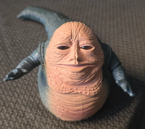 💥 Jabba the Hutt 1997 Action Figure Star Wars Swivel Head WORKS Kenner