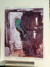 PER KIRKEBY ART PIECE VTG ORIG  2018 ADVERTISEMENT