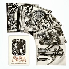 10x14cm Foto Souvenir Set DOM ZU FREIBERG 1980 Sachsen/Kirche/DDR/Osten/Heimat