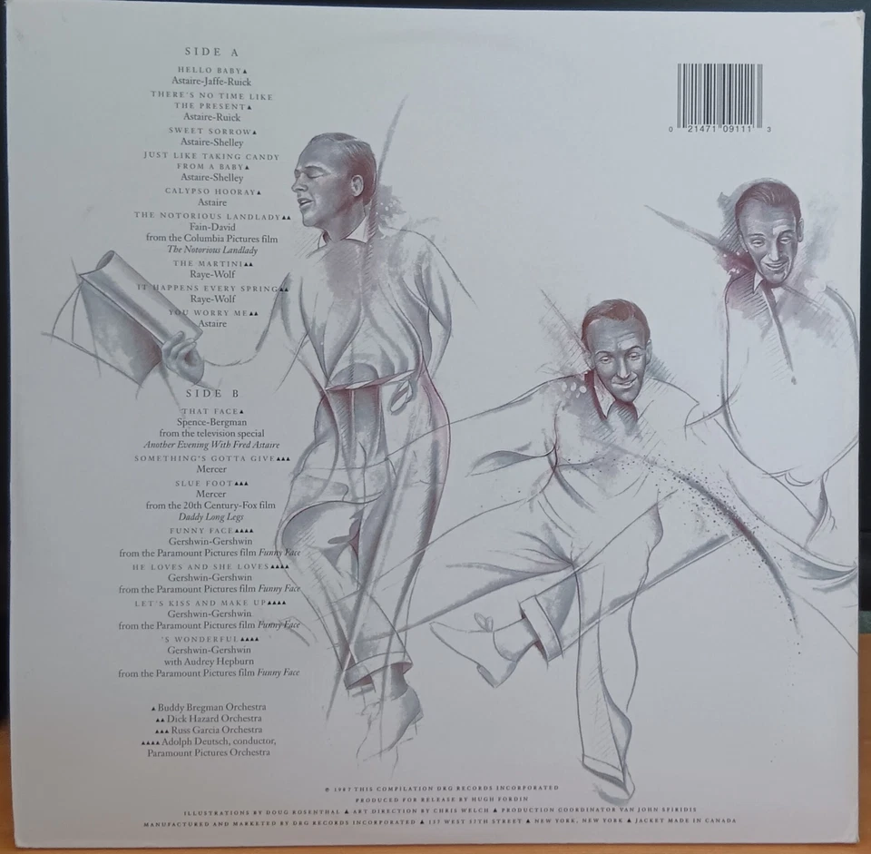 Fred Astaire – Astairable Fred - 1987 LP record and gatefold cover excellent - Image 2 of 4