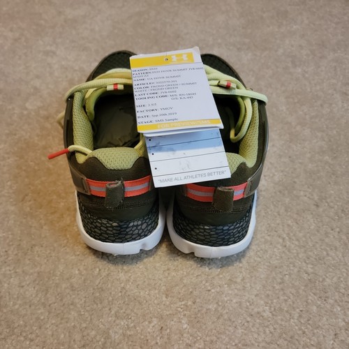 SAMPLE Under Armour Hovr Summit Green volt Green 3022579 301 MEN SZ 3.5 WOMEN 5 - Picture 4 of 12
