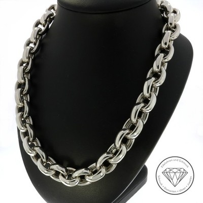 Wert 35.700,- Original Chopard ''Les Chaines'' Kette 750 / 18 Kt Weiß Gold xxyy