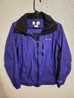 Columbia Waterproof Omni Tech Titanium Jacket Purple Women's Small 