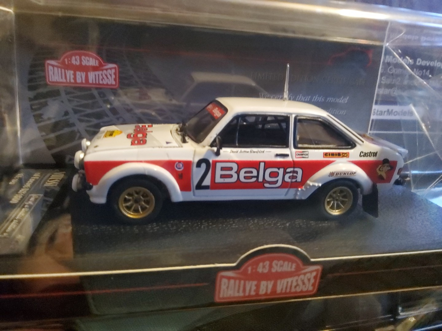 1:43 FORD ESCORT MK2 RS1800 HANNU MIKKOLA 1979 RALLYE CONDROZ . VITESSE LTD ED