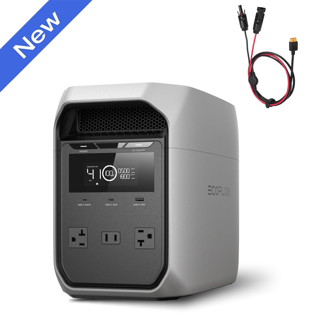 EcoFlow 1024Wh DELTA 3 Classic 1800W Portable Power Station for