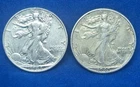 1942 & 1944 Walking Liberty Half Dollar 90% Silver 50C