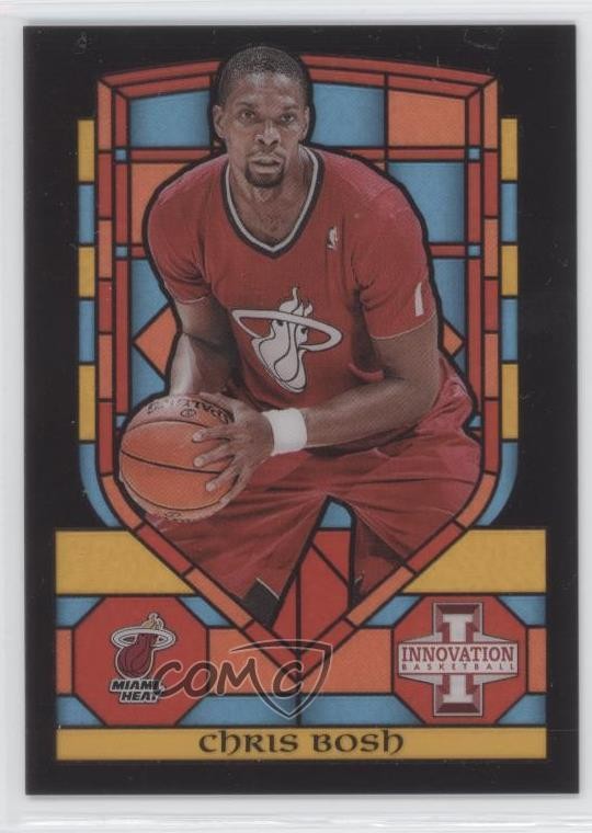 2013-14 Panini Innovation Stained Glass Gold Chris Bosh #42 HOF 00p6