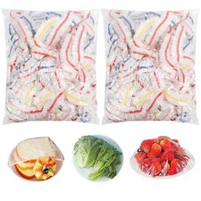Homelove Plastic Bowl Covers Dish Cover Food Cover, 200pcs Reusable Elastic S...