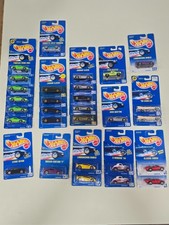 Vintage Hot Wheels Sports Exotic Car Lot of 27 Blue Card Diecast Sealed 1990s