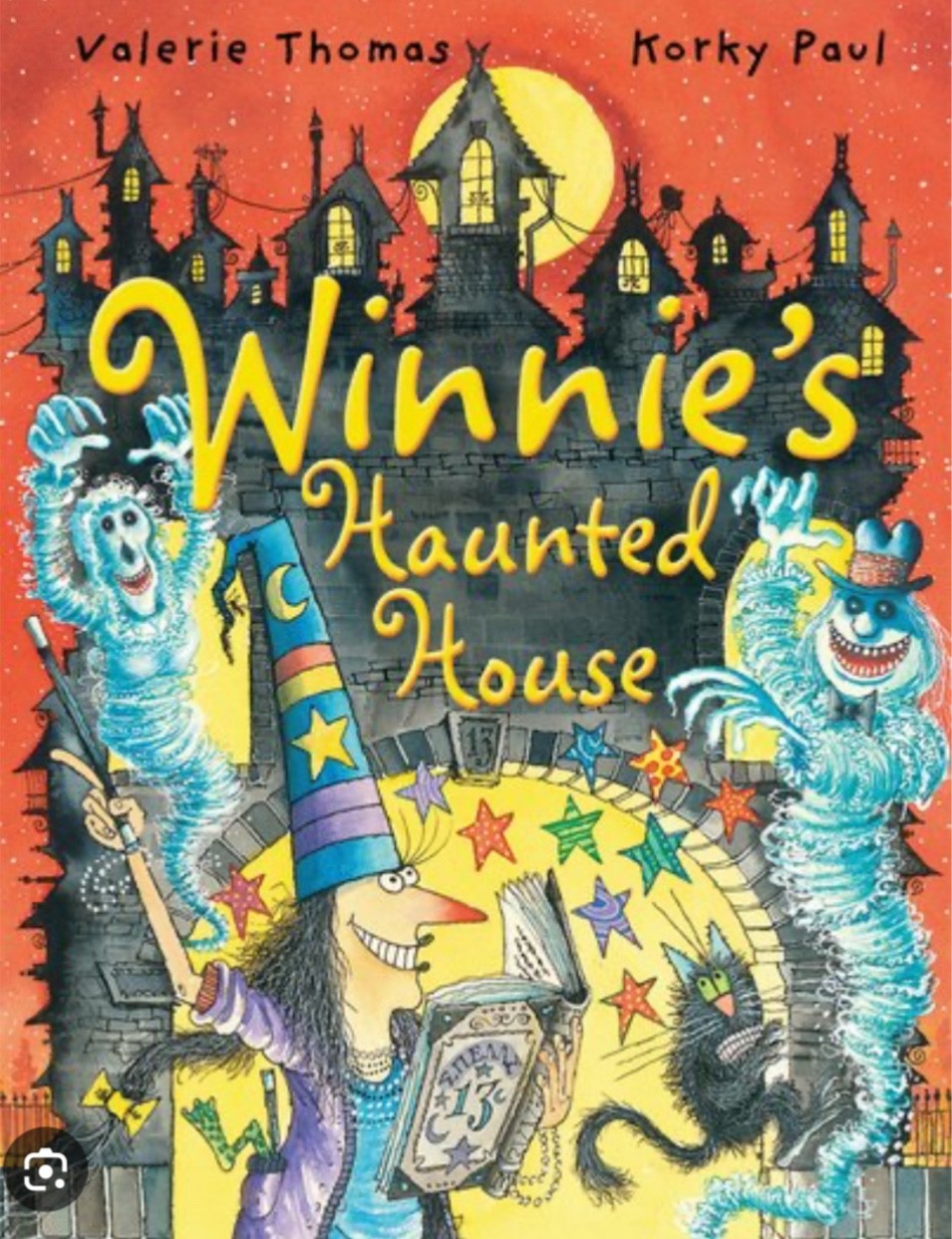 NEW Winnie the WITCH HAUNTED HOUSE ideal HALLOWEEN a4 paperback
