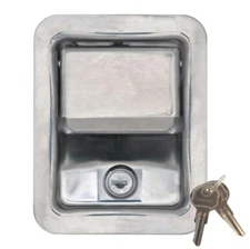 Buyers Products L3885RLS Stainless Steel Rotary Single Point Paddle Latch, 1/2 