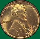 1939 Lincoln Wheat Cent Brilliant Uncirculated BU Coin #39634