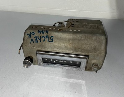 1956 CHEVROLET BEL AIR DELCO ORIGINAL FACTORY 12V AM TUBE RADIO