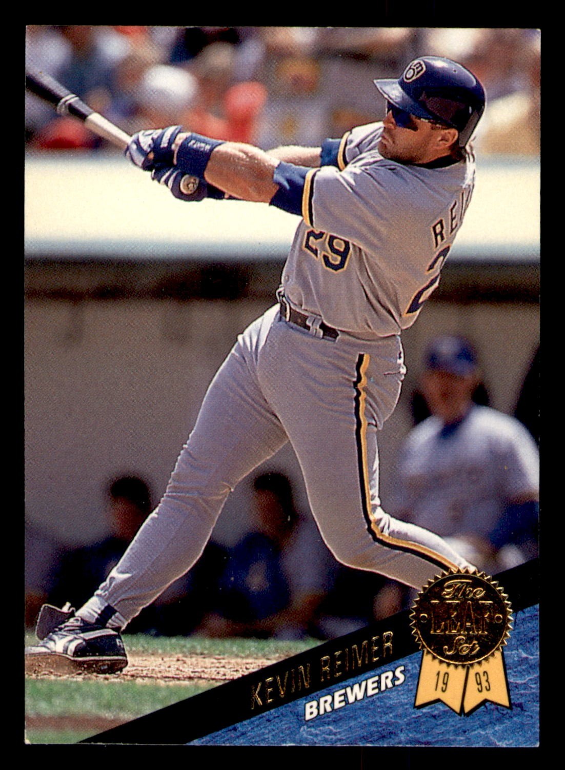 1993 Leaf #377 Kevin Reimer Brewers
